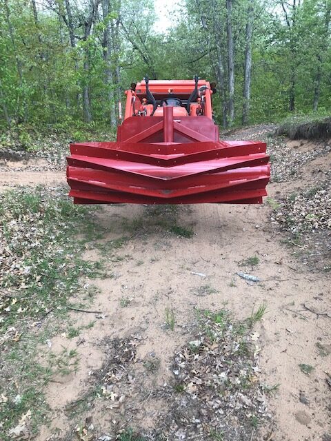 Roller crimper to help improve soil health.